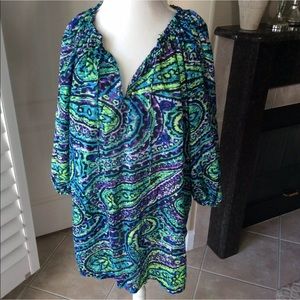 Lauren Ralph Lauren Tunic Top Dress | Mod Paisley